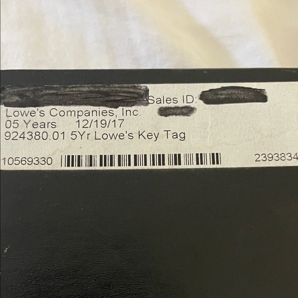 Lowe’s 5 Years of Service Keychain Employee Appreciation Collectible Silver